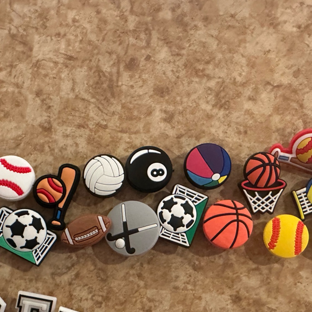 Sports-Themed Croc Jibbitz